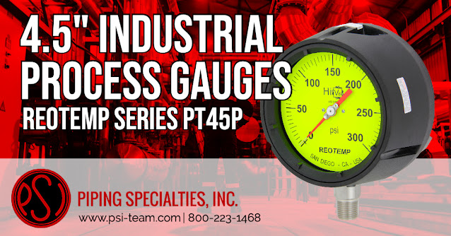 Extremely Durable 4.5 Inch Process Gauges