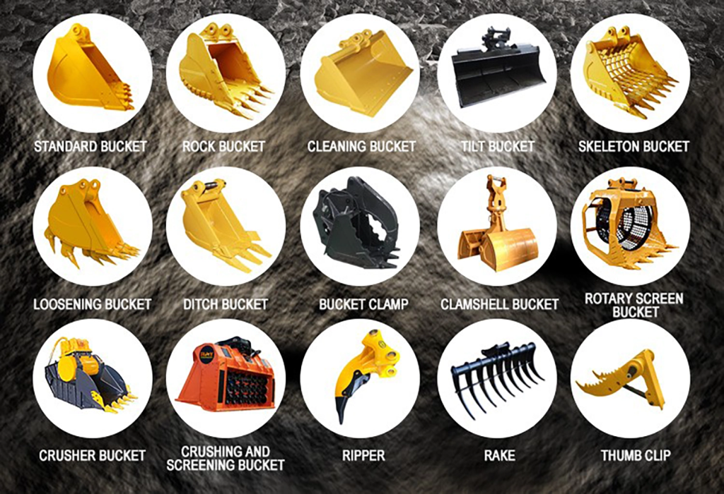 excavator bucket types